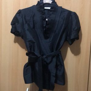 Calvin Klein wrap satin  blouse